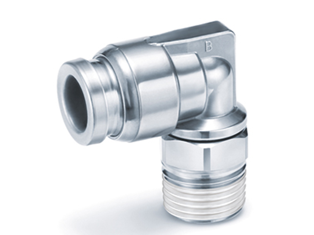 Fitting 8mm x 1/8" u/rg vinkel 316L