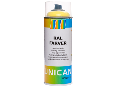 Maling RAL1021 rapsgul spraymaling 400ml