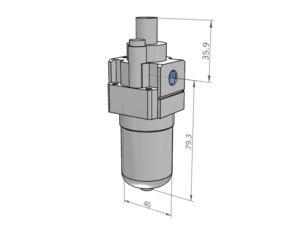 SMC AL20-F01-A Smøreapparat 1/8" 