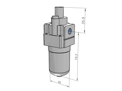 SMC AL20-F01-A Smøreapparat 1/8" 