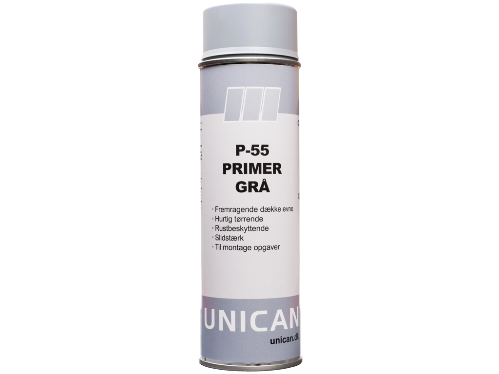 Unican P-55 Maskinprimer grå spray 500ml