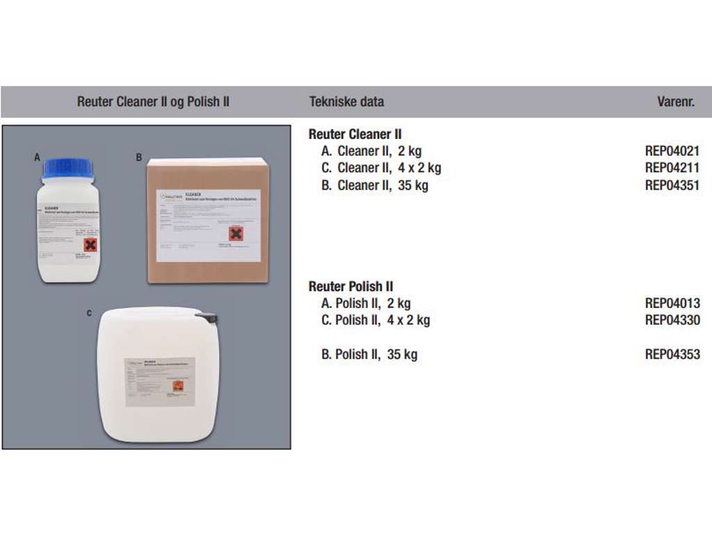Reuter Cleaner II , 35 kg