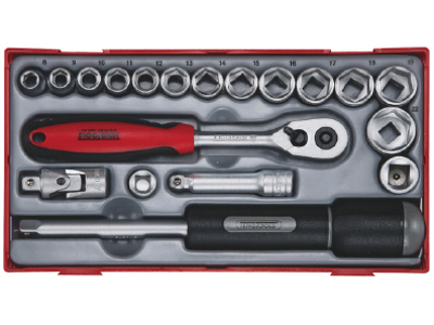 Topnøglesæt 3/8" TT3819  8-22mm