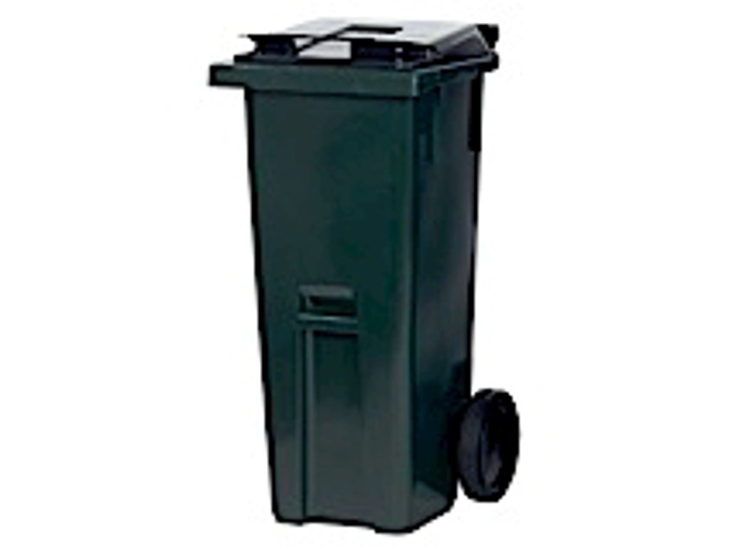 Affaldsbeholder 140 ltr Mørkegrøn