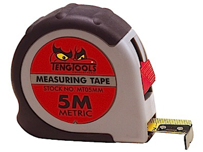 Målebånd 8 mtr. MT08MM Tengtools metrisk