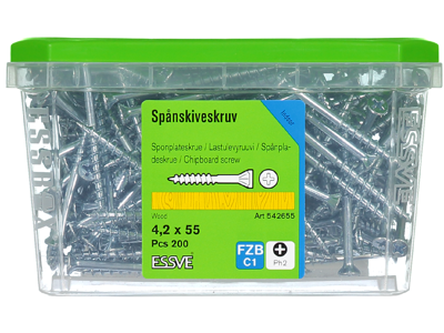 Spånskrue 4,2x55 US FZB PH2 (200)