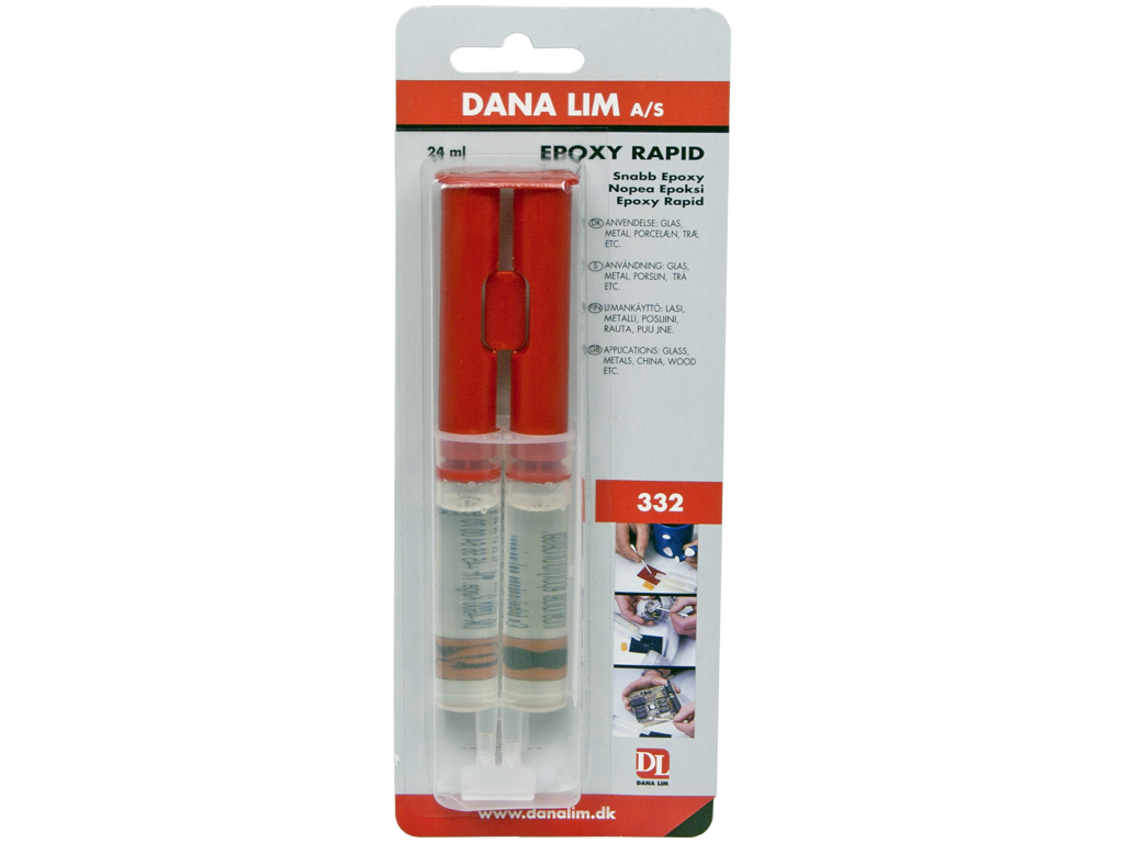Dana 332 lim Rød Epoxy 2-komp.