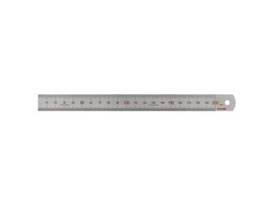 Stållineal 200x19x0,8mm Diesella