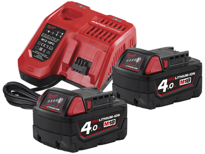 Batteripakke M18 2×18V/4,0A Milwaukee