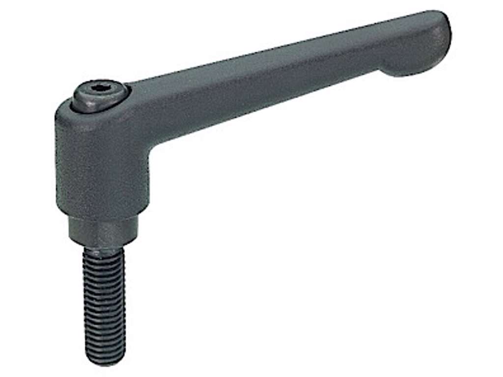 Låsegreb GN300 S63-M 6x40 mm sort zink