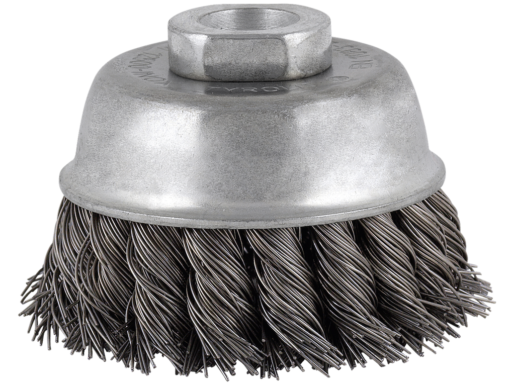 Kopstålbørste 80 mm M14 tråd 0,80mm