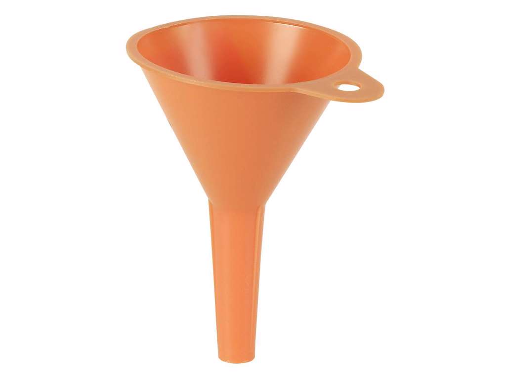 Tragt plast  75mm orange Pressol