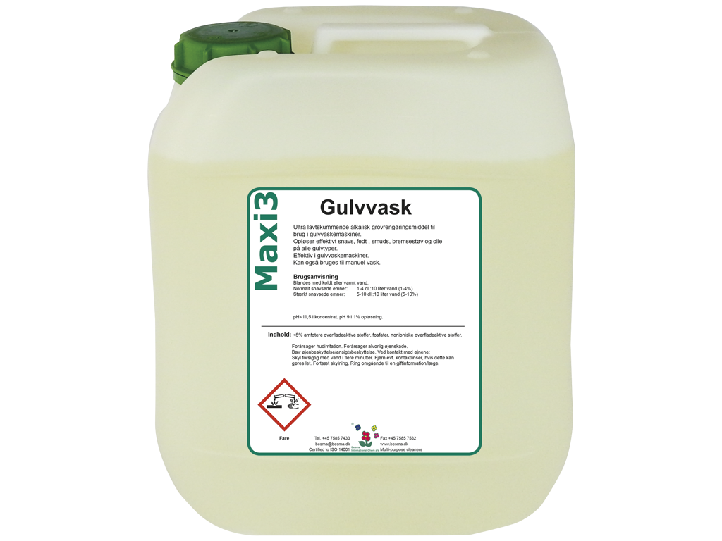 Besma Maxi 3 Gulvvaskemiddel 10 ltr.