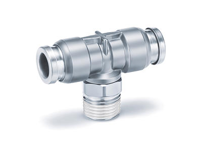Luftfittings 6mm x 1/4"  T-stykke MESS.