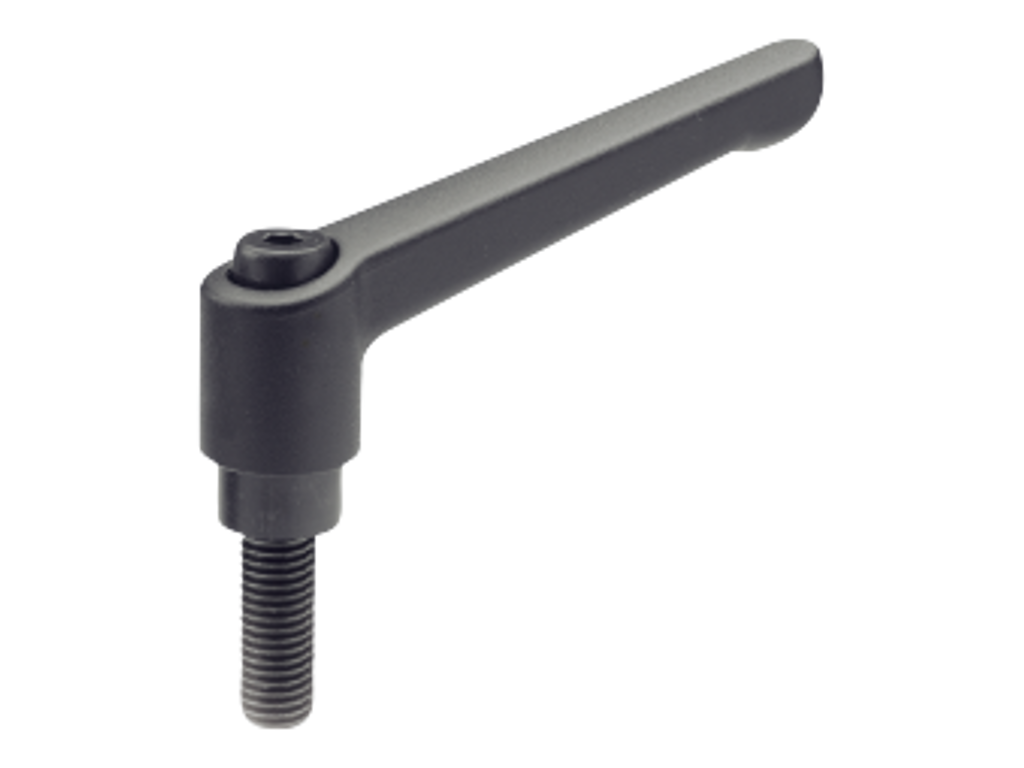 Låsegreb GN300-63-M10-40-SW zink