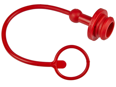 Støvprop plast 1/4" for ISO A med kegle
