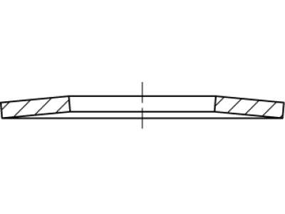 Tallerkenfjeder 8,2x16,0x0,9 Din 2093 A1