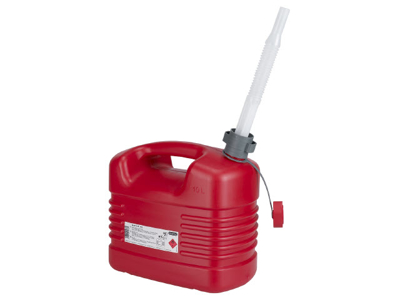 Benzindunk 10 ltr plast rød