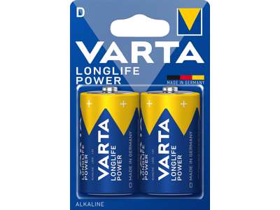 Batteri D / LR20 Longlife Varta 2 stk.