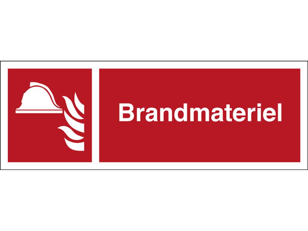 BRANDMATERIEL 75x210mm - Plastskilt