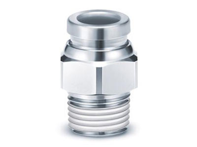 Fitting 10mm x1/2" u/rg lige 316L