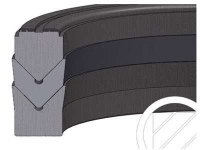 Stabelpakning 40x52x22,5mm  GE V NBR