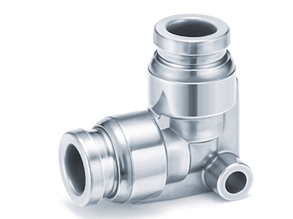 Fitting 6mm vinkel samler 316L