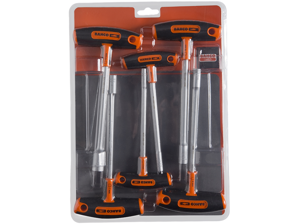 T-nøglesæt m/fast top Bahco 