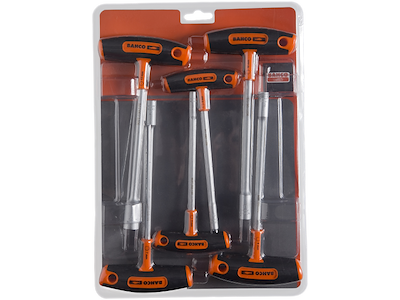 T-nøglesæt m/fast top Bahco 