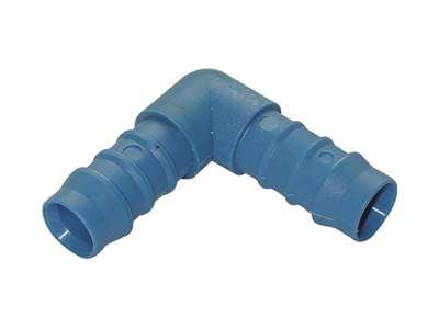 Plastfitting 19x16mm Vinkel Blå
