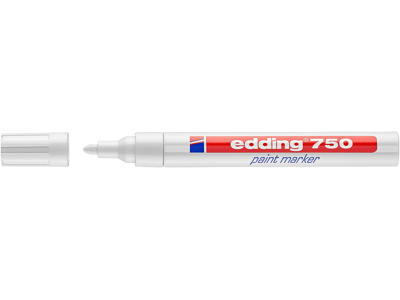 Tusch Hvid edding 750