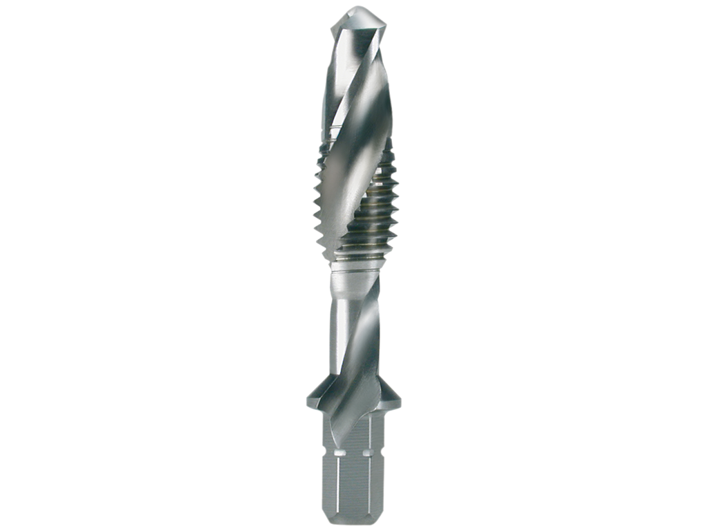 Kombitap TIN M6x1.0 Lang m. bit-skaft