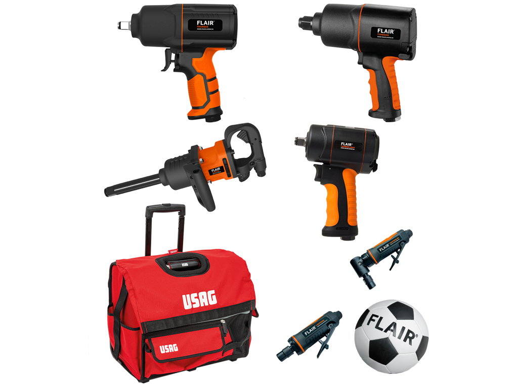 Luftværktøjssæt Flair orange