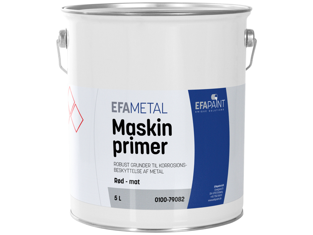 Maskinprimer mat rød 5 ltr Esbjerg