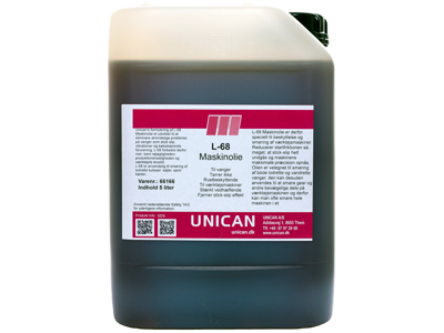 Unican L-68 maskinolie 5 ltr.