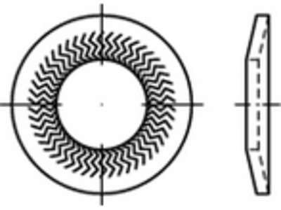 Låseskive 4 mm Teckentrup FZB