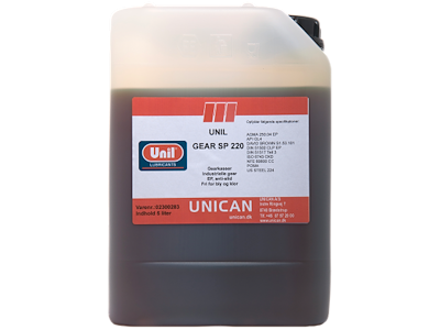 Unil Gear SP 220 gearolie, 5 ltr