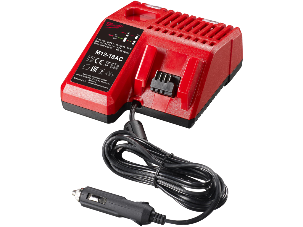 Batterilader til Bil 12/24V M12-18AC