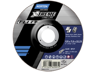Slibeskive Ø125 - Norton X-Treme