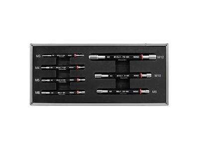 Gevindprøvedorne i sæt M3-M12 6H God/Fejl