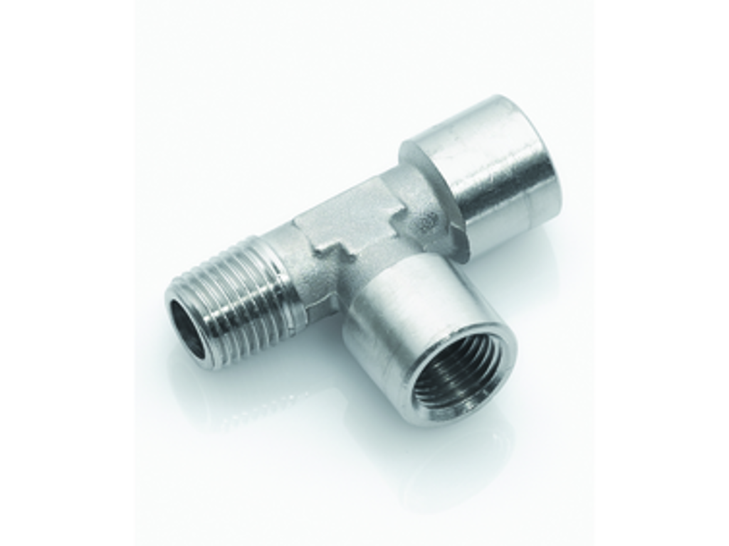 Tee 1/2" Nip/muf/muf forkr mess TD40505