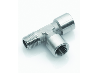 Tee 1/2" Nip/muf/muf forkr mess TD40505