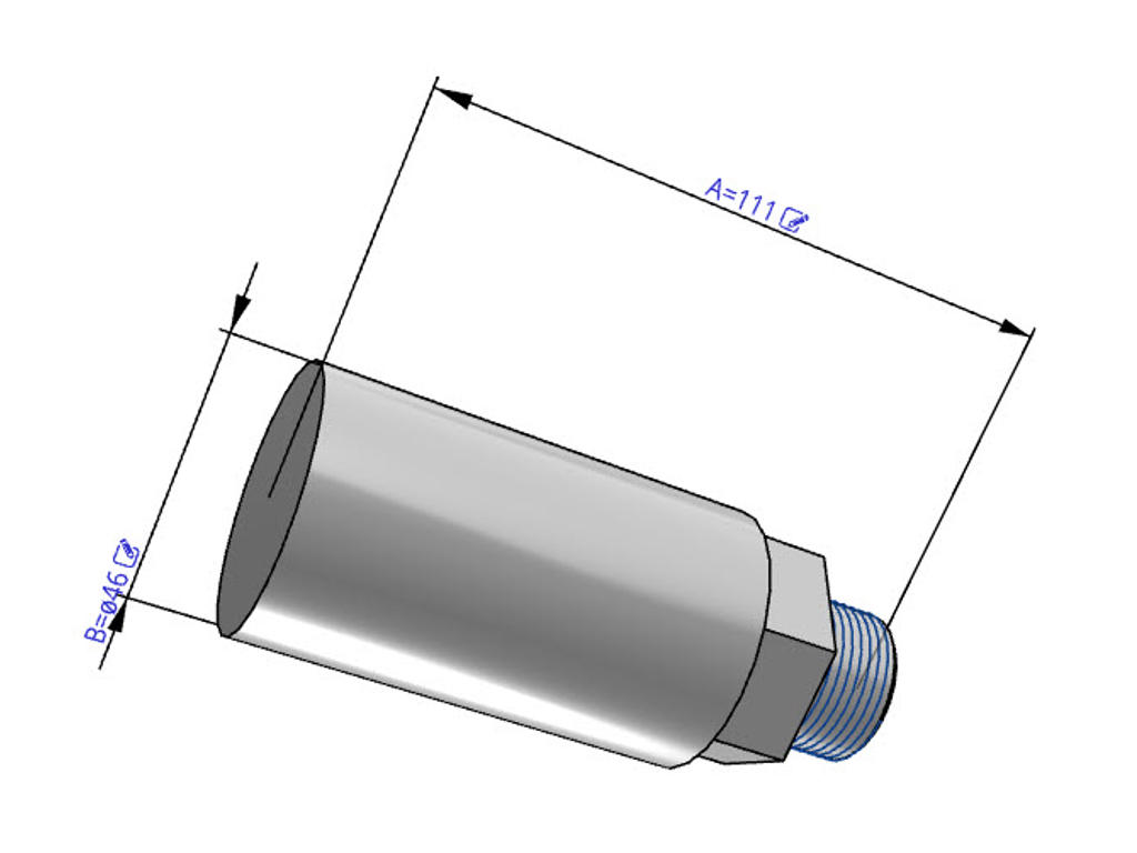 SMC ANA1-06 3/4" lyddæmper 40dB