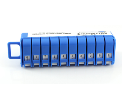 Kabelmærkningsdispenser tal hvid tape