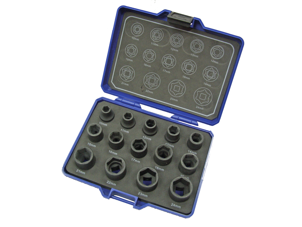 Slagtopsæt 1/2"  10-24mm Bato 14 dele