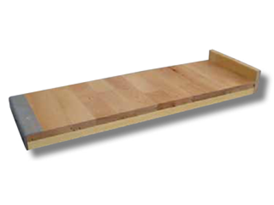 Filebænkbordplade 1500x800mm, bøgeparket