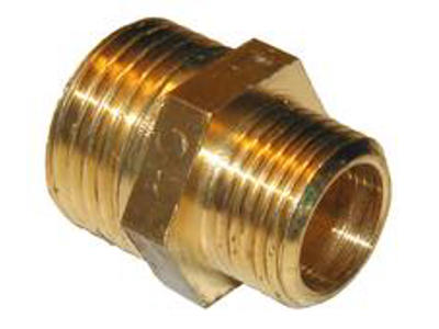 Brystnippel 1-1/2"x1" messing