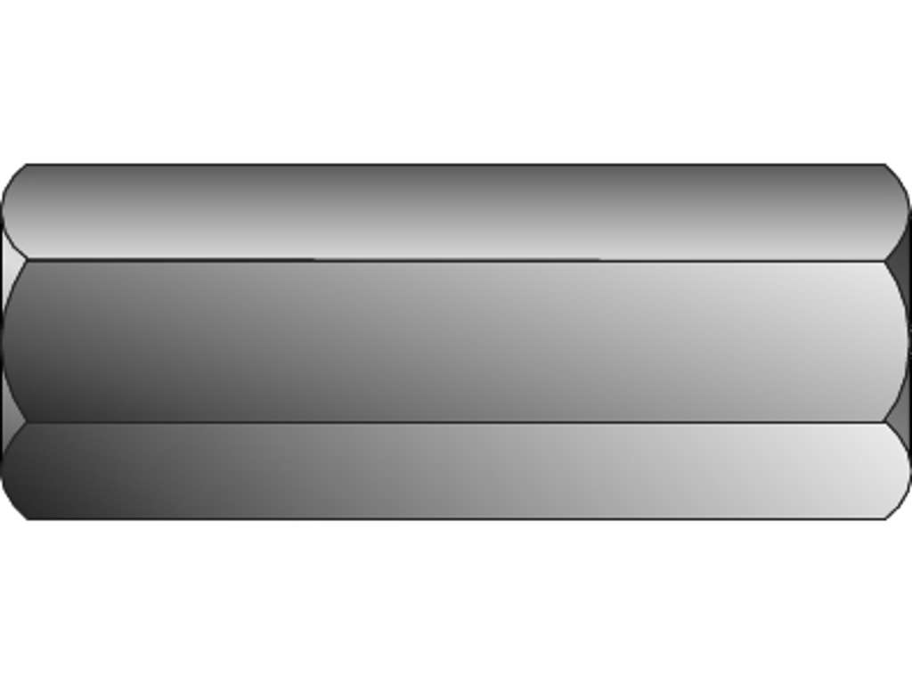 Stålmøtrik Høj M10x40mm FZB NV17