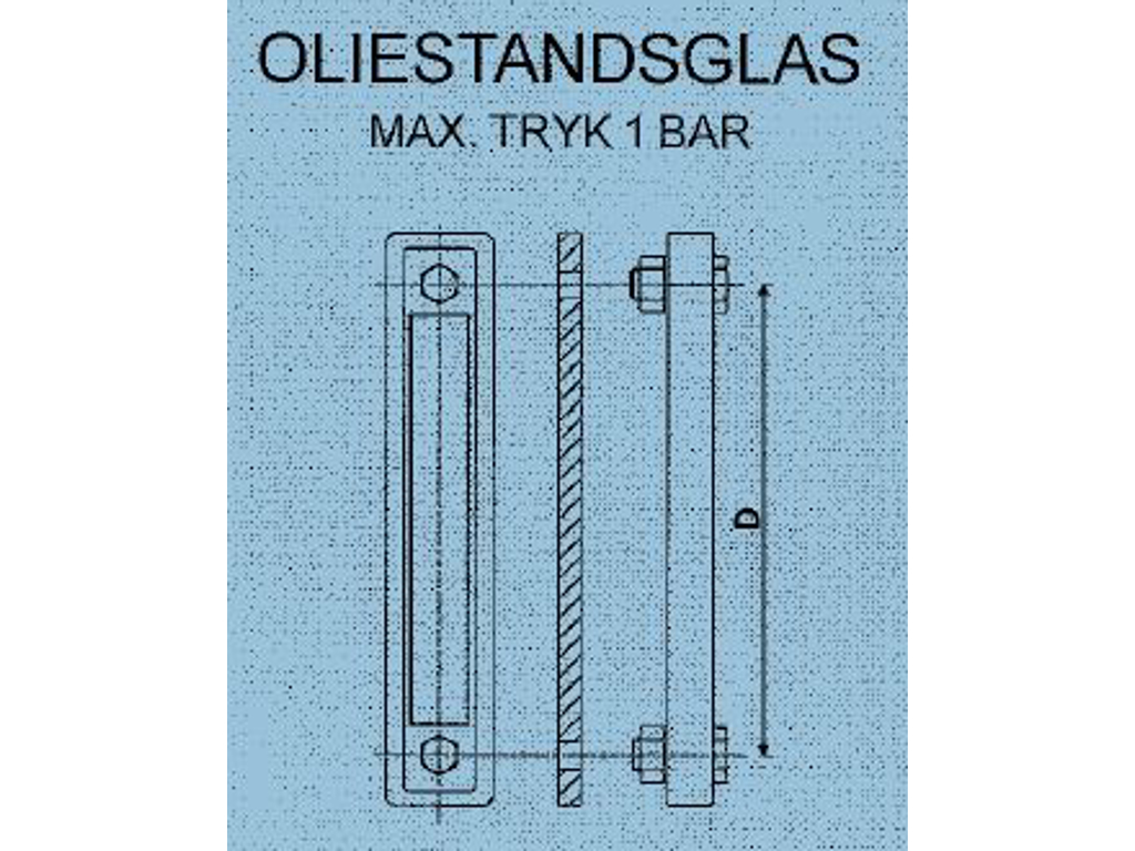 Skueglas LGN-3 M12gev. lgd: 254mm