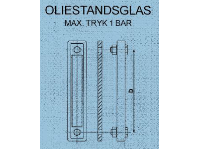 Skueglas LGN-3 M12gev. lgd: 254mm